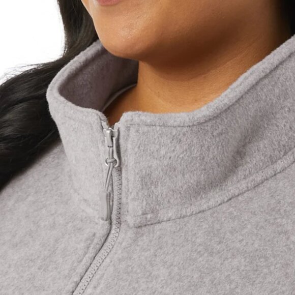 NEW 32 Degrees Brushed Faux Wool Full Zip Up Zipper Warm Jacket Coat 22W 24W NWT - Picture 4 of 5